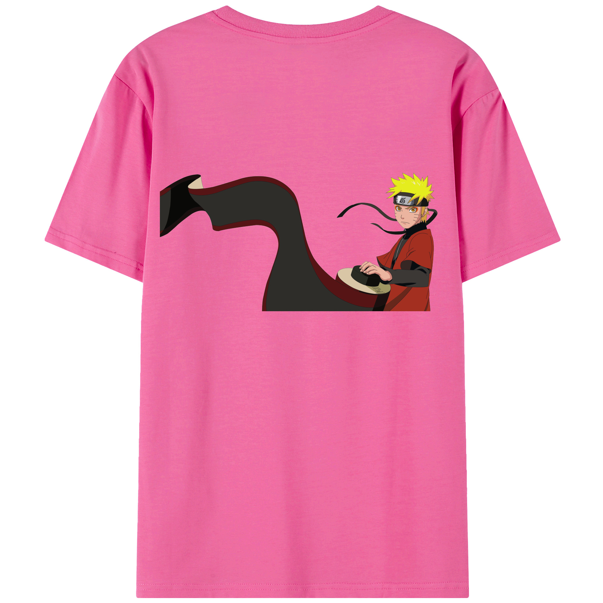 （画像用） NARUTO -ナルト- うずまき ナルト Uzumaki Naruto レディース半袖Tシャツ(バックプリント)